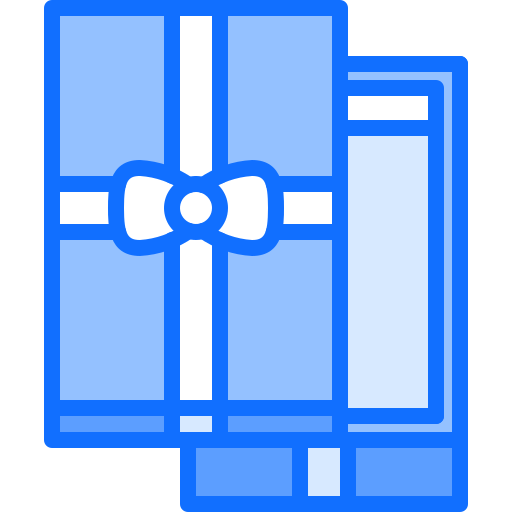 geschenkbox Coloring Blue icon