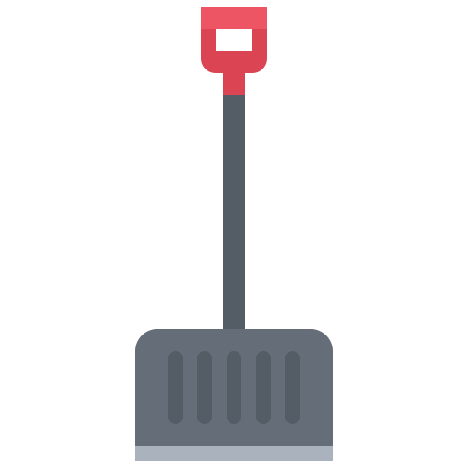Shovel Coloring Flat icon