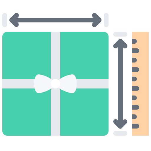 Gift box Coloring Flat icon