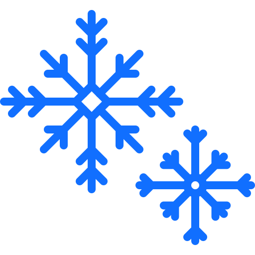 sneeuwvlokken Coloring Blue icoon