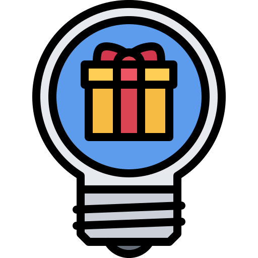 Gift box Coloring Color icon