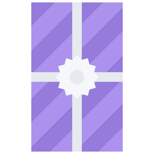 선물 상자 Coloring Flat icon