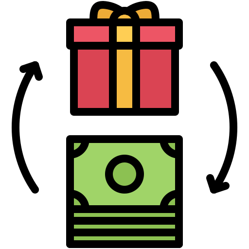 Gift box Coloring Color icon