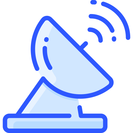 Satellite dish Vitaliy Gorbachev Blue icon