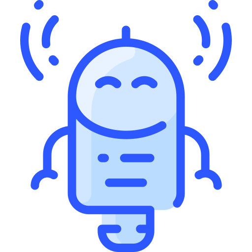 Robot Vitaliy Gorbachev Blue icon