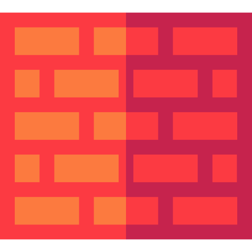 Brickwall Basic Straight Flat icon
