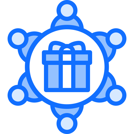 pacco regalo Coloring Blue icona