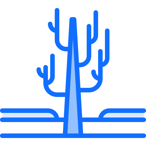 arbre Coloring Blue Icône