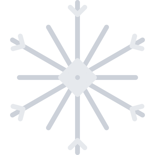 fiocco di neve Coloring Flat icona