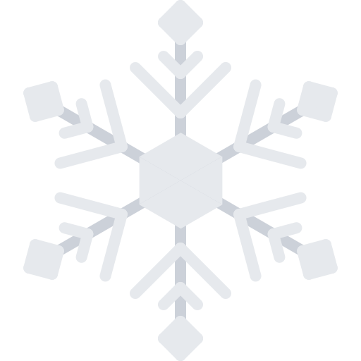 płatek śniegu Coloring Flat ikona