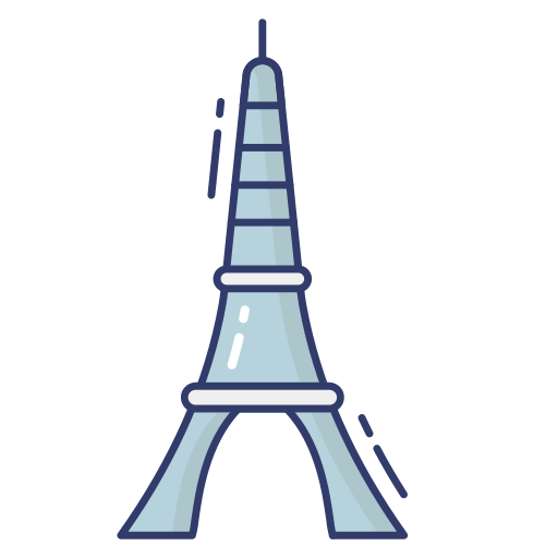 torre eiffel Dinosoft Lineal Color icono