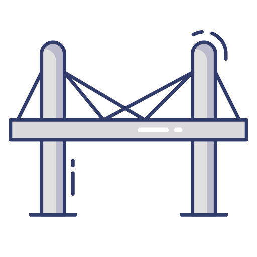 Bridge Dinosoft Lineal Color icon