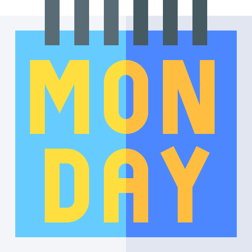 Monday Basic Straight Flat icon