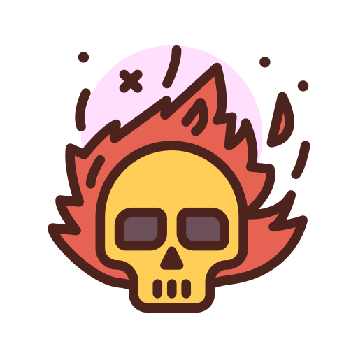 Skull Darius Dan Lineal Color icon