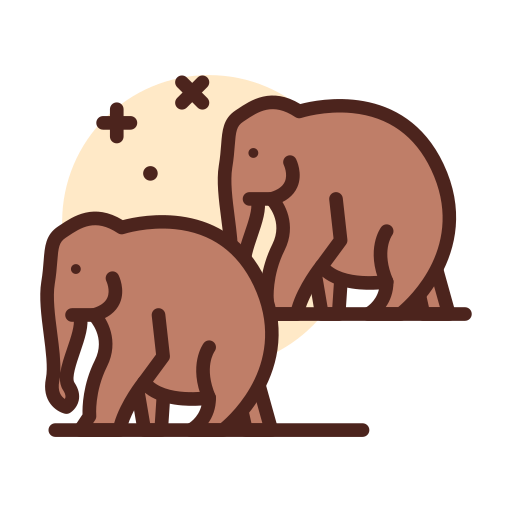 elefant Darius Dan Lineal Color icon