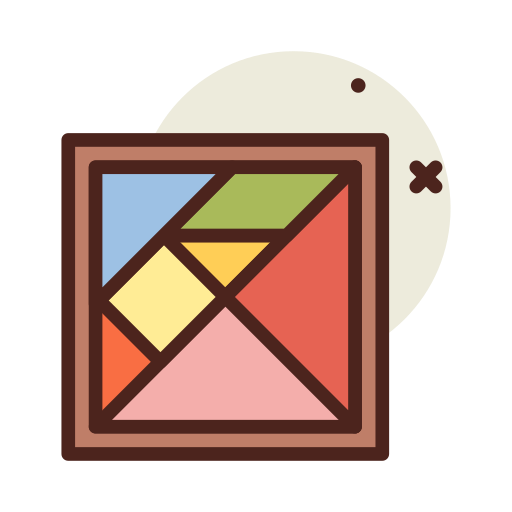 tangram Darius Dan Lineal Color icona