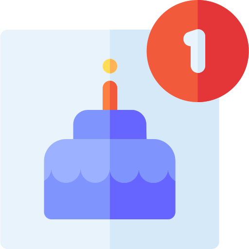 День рождения Basic Rounded Flat иконка