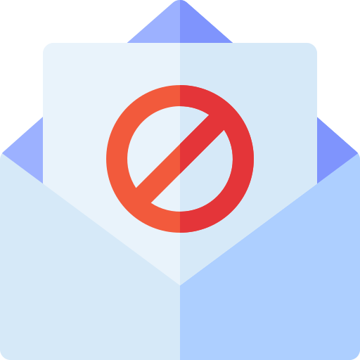 No spam Basic Rounded Flat icon