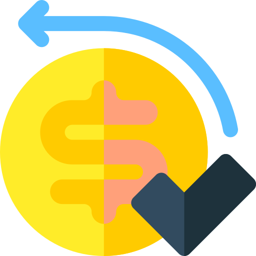 devolución de dinero Basic Rounded Flat icono