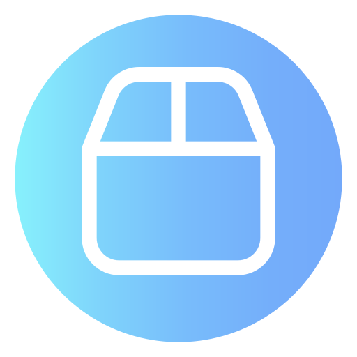 caja de entrega Generic Flat Gradient icono