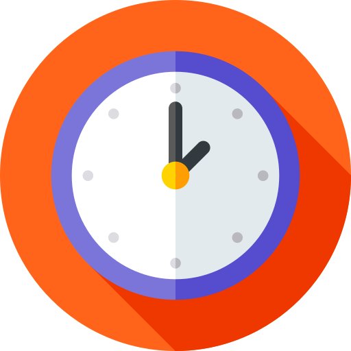 Clock Flat Circular Flat icon