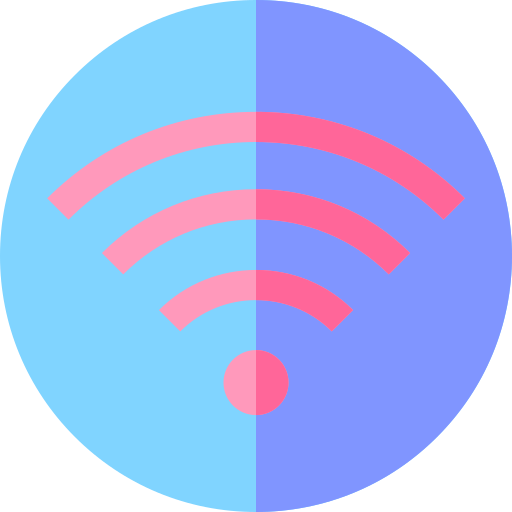 Wifi connection Basic Straight Flat icon