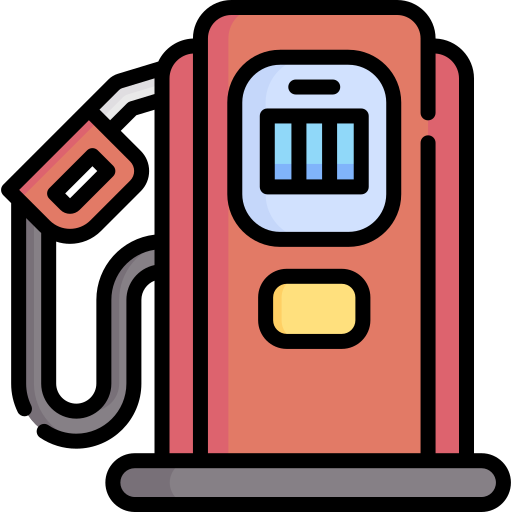 Gas station Special Lineal color icon