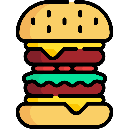 podwójny burger Special Lineal color ikona