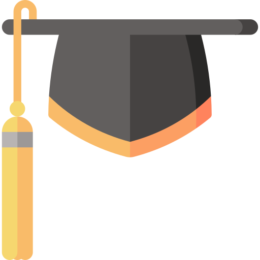 Graduation cap Special Flat icon