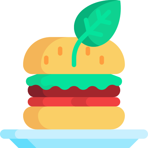 Vegan burger Special Flat icon