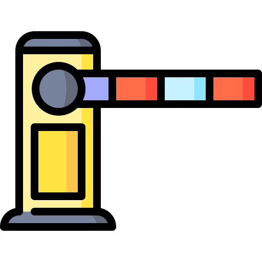Toll road Special Lineal color icon