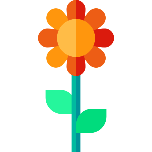 Flower Basic Straight Flat icon