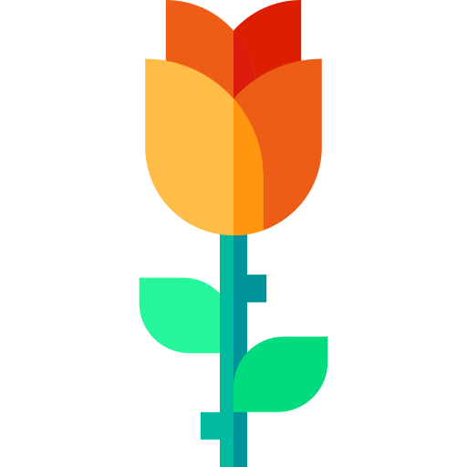 Rose Basic Straight Flat icon