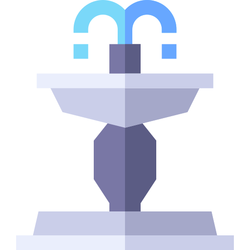 Fountain Basic Straight Flat icon