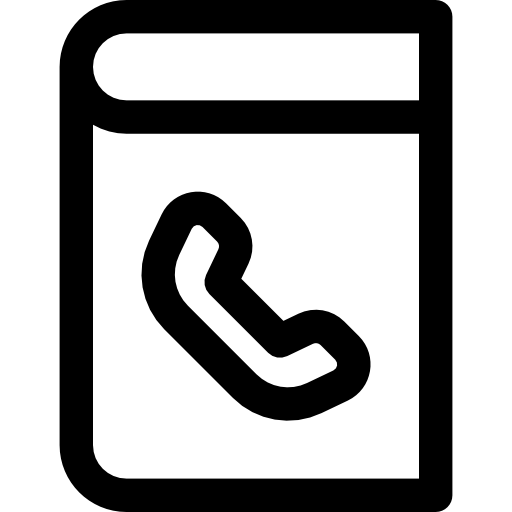 telefonbuch Basic Rounded Lineal icon