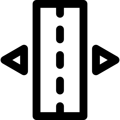 linea spezzata Basic Rounded Lineal icona