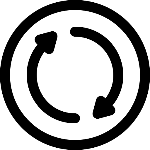 obrót Basic Rounded Lineal ikona