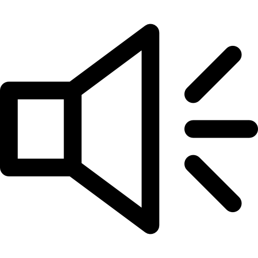 拡声器 Basic Rounded Lineal icon