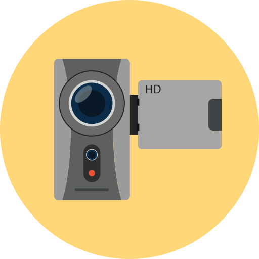 camara de video Generic Circular icono