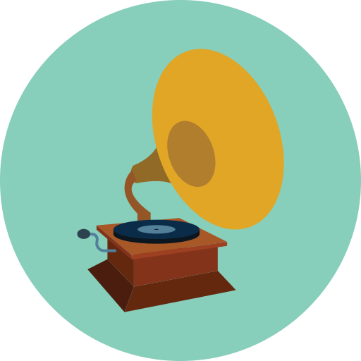 gramophone Generic Circular Icône