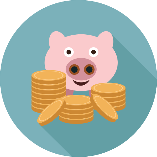 Piggy bank Generic Circular icon