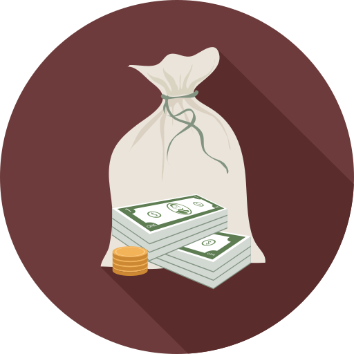 Money bag Generic Circular icon