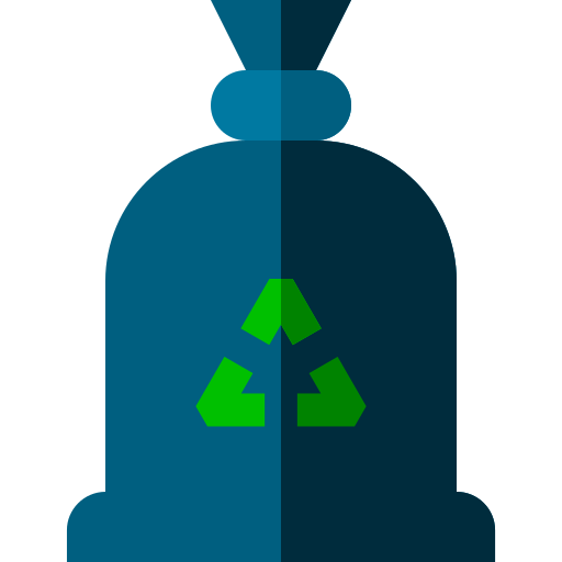 bolsa de basura Basic Straight Flat icono
