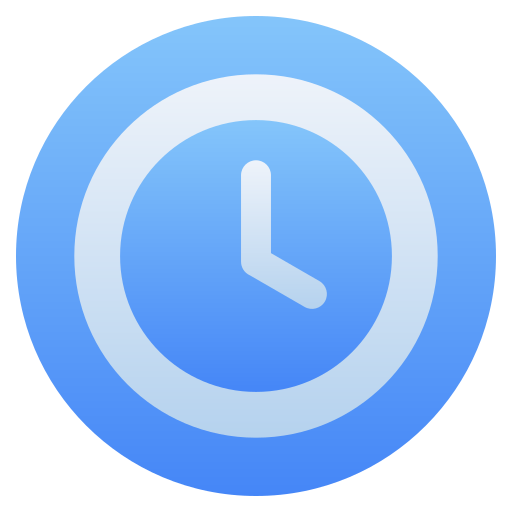 reloj Generic Flat Gradient icono