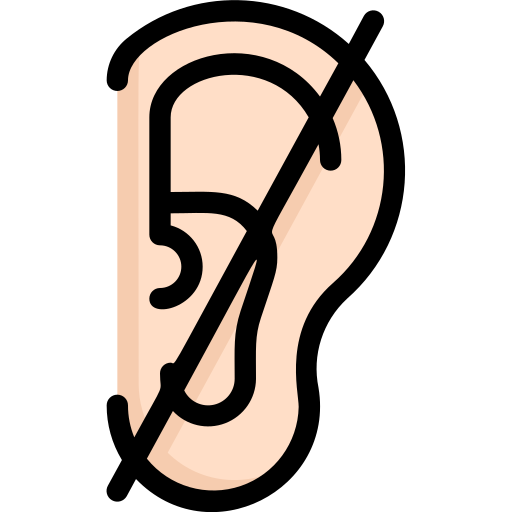 Глухой Generic Outline Color иконка