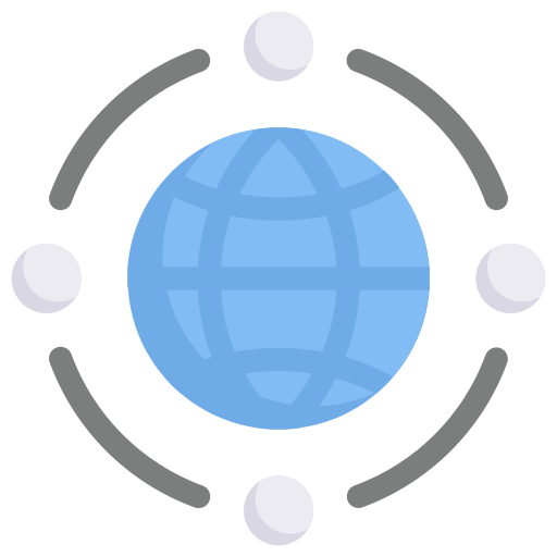 globaal netwerk Generic Flat icoon