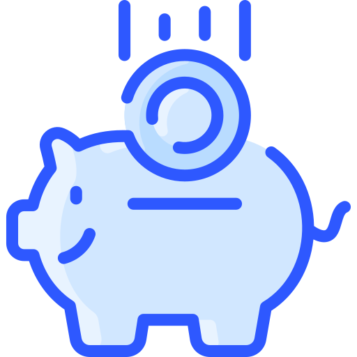 お金を節約する Vitaliy Gorbachev Blue icon