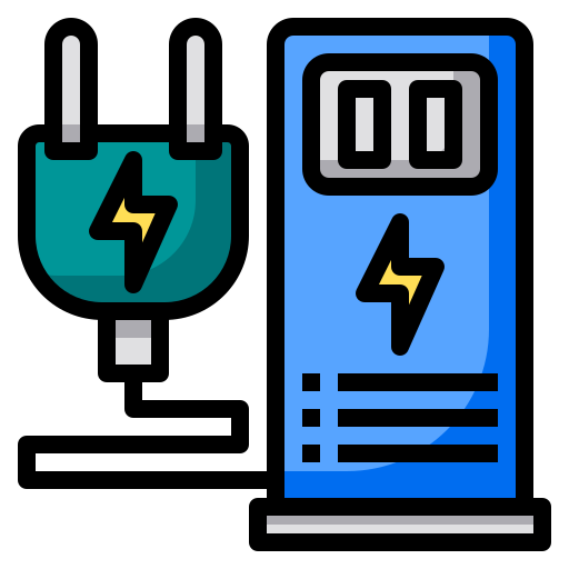 Charging station Phatplus Lineal Color icon