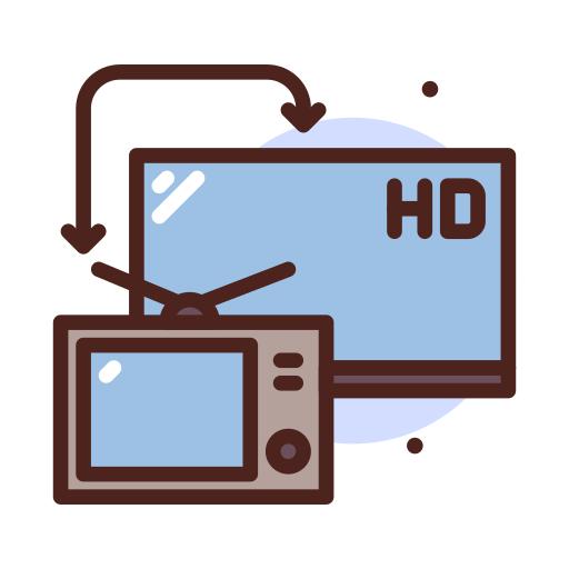 Tv monitor Darius Dan Lineal Color icon