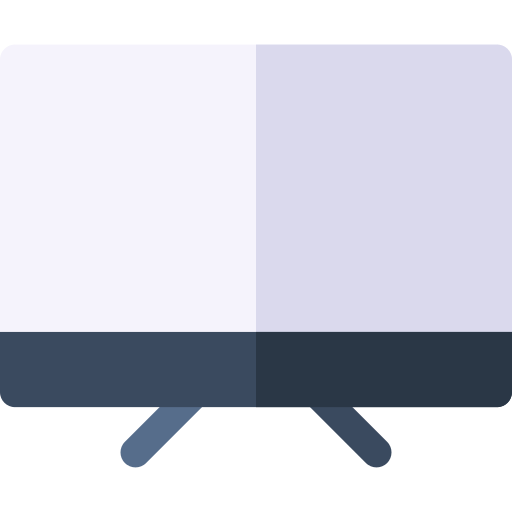 tv Basic Rounded Flat icona